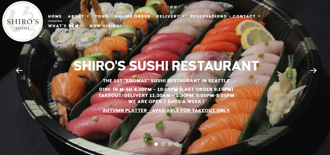 Shiro’s Sushi Seattle Washington